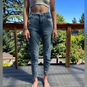 American Eagle x-long mom jeans
